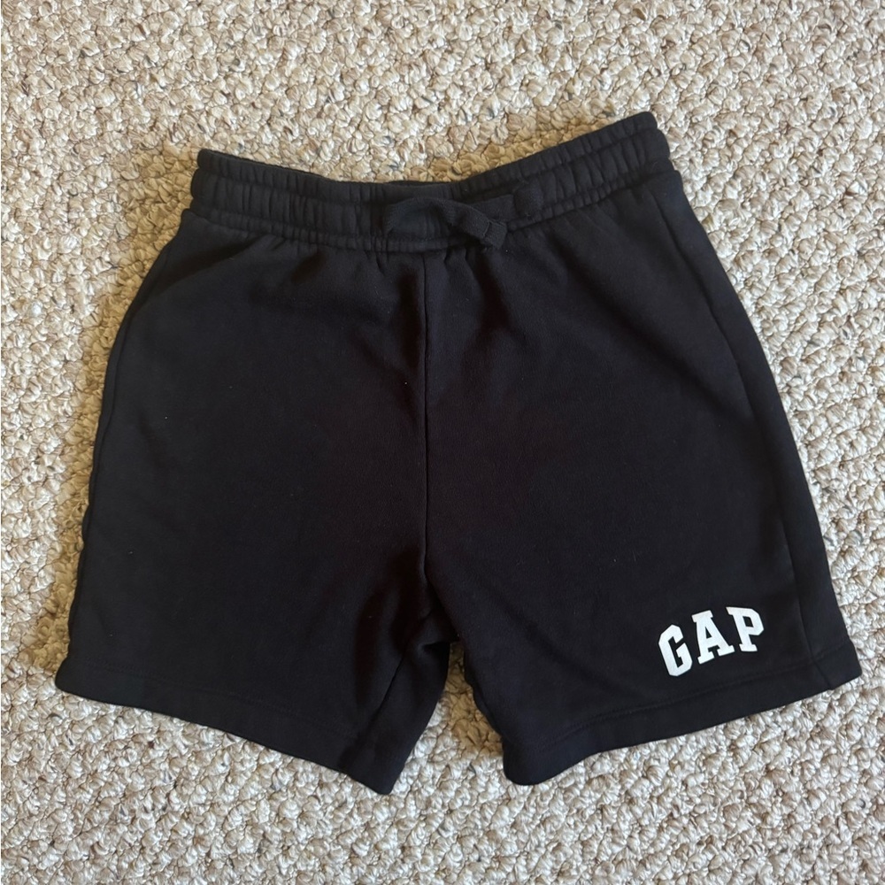GAP kids Athletic Black Shorts Never worn Sz L Sweatpants material Tied waist